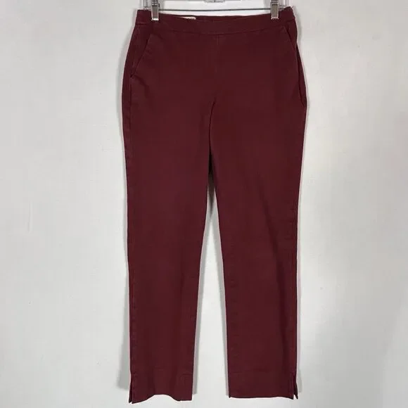Brooks Brothers Red Fleece Trouser Pants Womens 4 Side Zip High Rise Dress Work - Picture 1 of 14